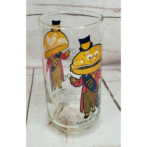 Vintage McDonald’s Collector Series Mayor Mc Cheese Tumbler Glass 1977 EUC - Picture 4 of 10